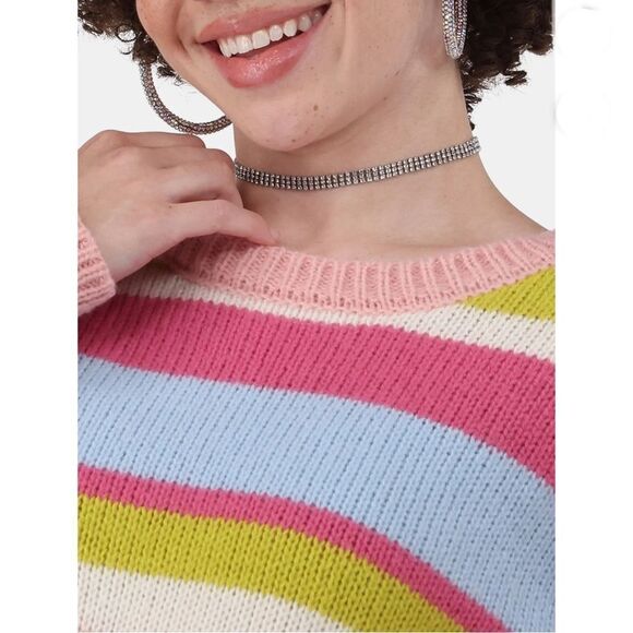 Fashion Midweight Colorful Cozy Sweater Size M - Picture 6 of 6